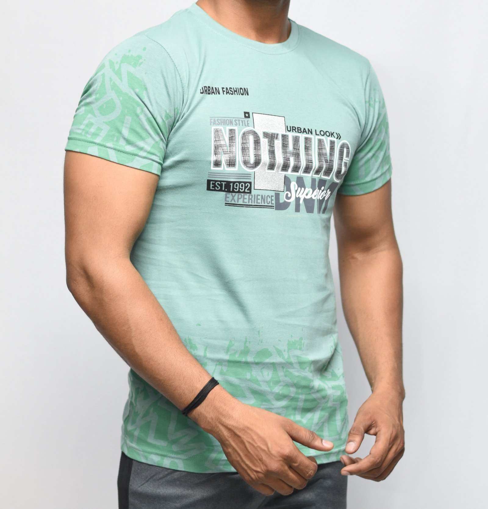 Mint Green Regular Printed t-shirts